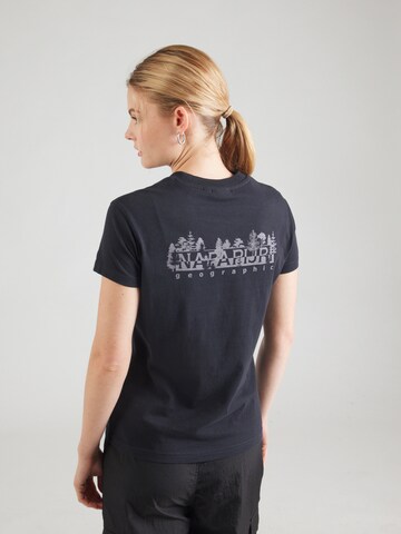 NAPAPIJRI T-shirt 'S-BLANCHE' i svart: framsida