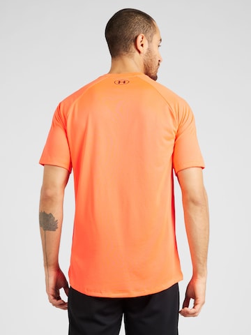 UNDER ARMOUR Sportshirt 'UA Tech Fade' in Orange