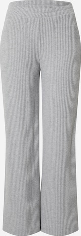 EDITEDWide Leg/ Široke nogavice Hlače 'Dahlia' - siva boja: prednji dio