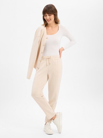 JOOP! Loose fit Trousers 'Twinka' in Beige