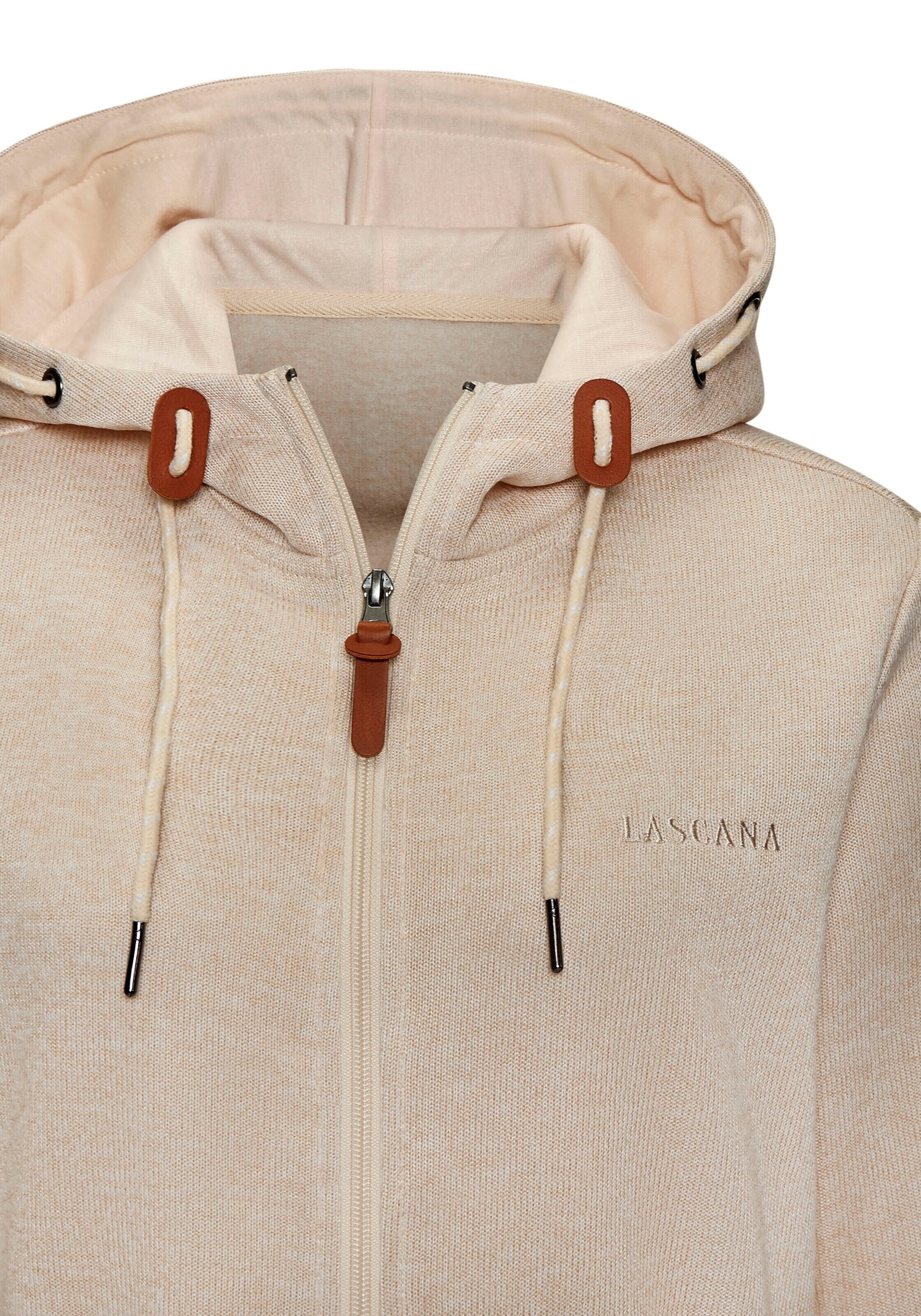 LASCANA Fleece Jacket in Beige