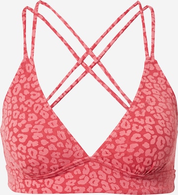 PROTEST Triangle Bikini Top in Red: front