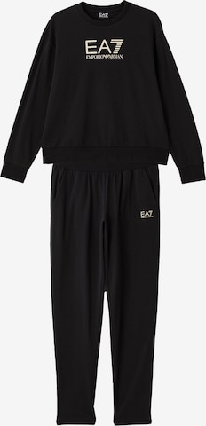 Survêtement EA7 Emporio Armani en noir : devant