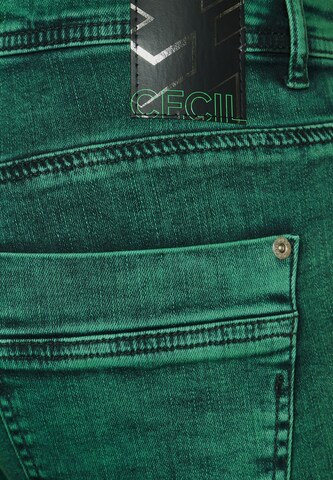 CECIL Slimfit Jeans in Grün