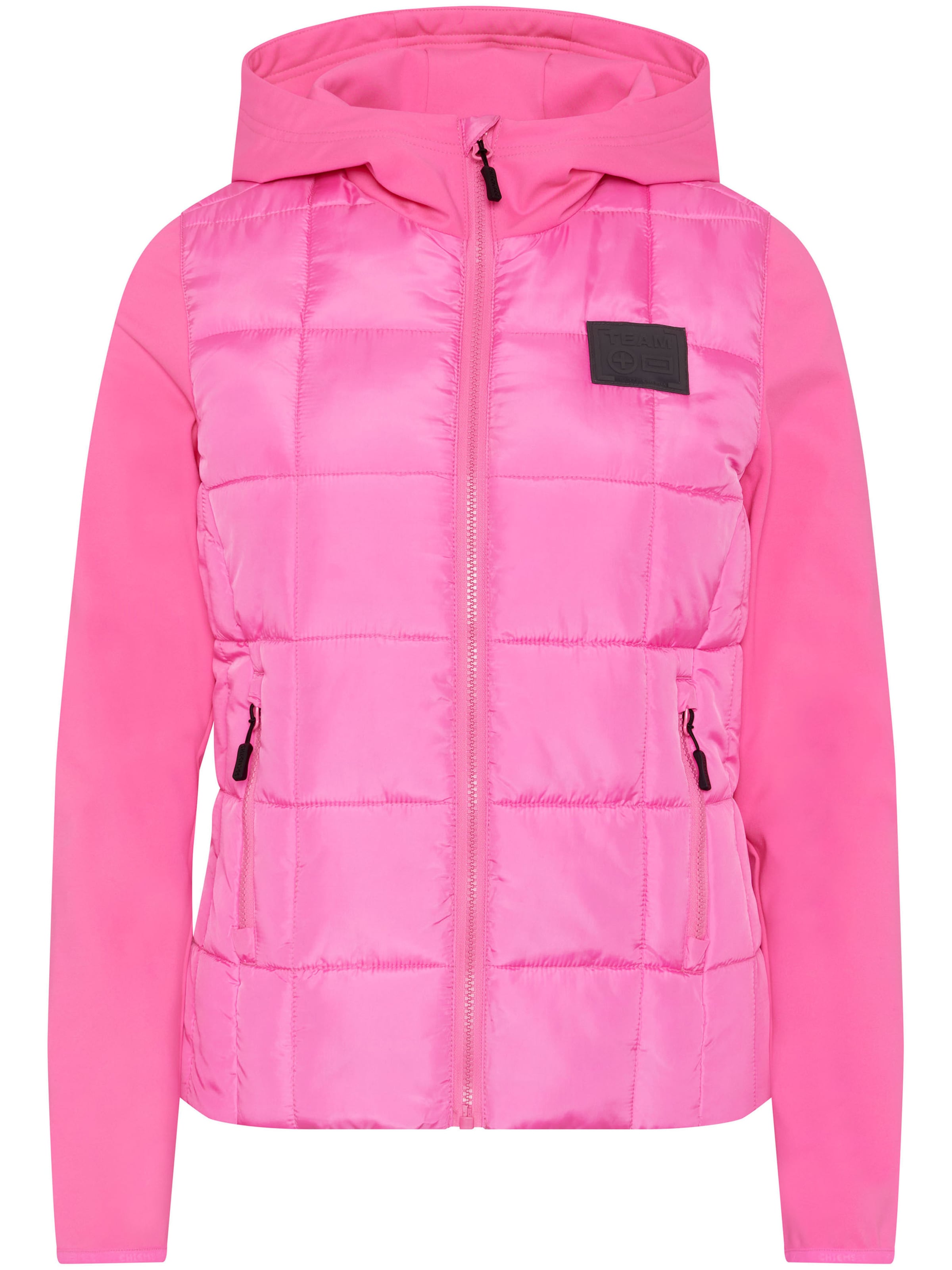 CHIEMSEE Jacke ' im Materialmix ' in Pink: Vorderseite