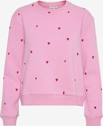 SAINT TROPEZ Sweatshirt 'Dagna' i rosa: framsida