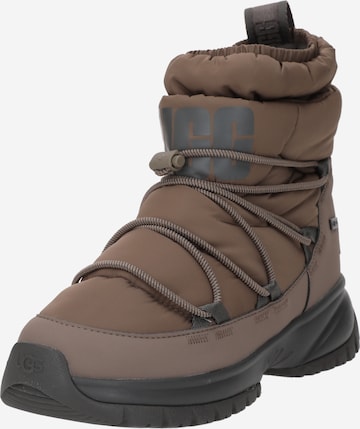 UGG Snowboots 'Yose' in Bruin: voorkant