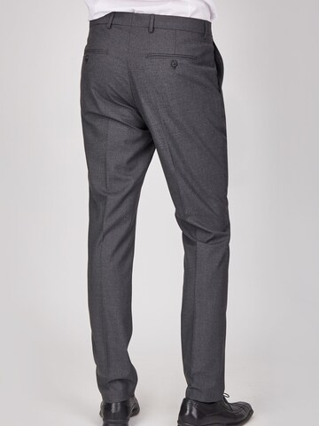 Coupe slim Pantalon à plis Steffen Klein en gris