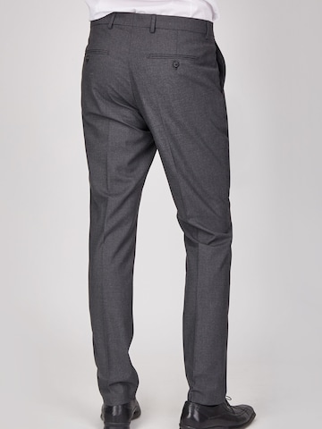 Coupe slim Pantalon à plis Steffen Klein en gris