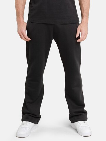 Squeqo Regular Pants 'Cotton 435 GSM' in Black: front