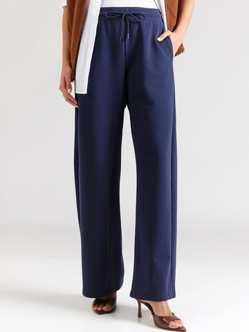 MM by Max Mara Широки крачоли Панталон 'LOVATTA' в синьо: отпред