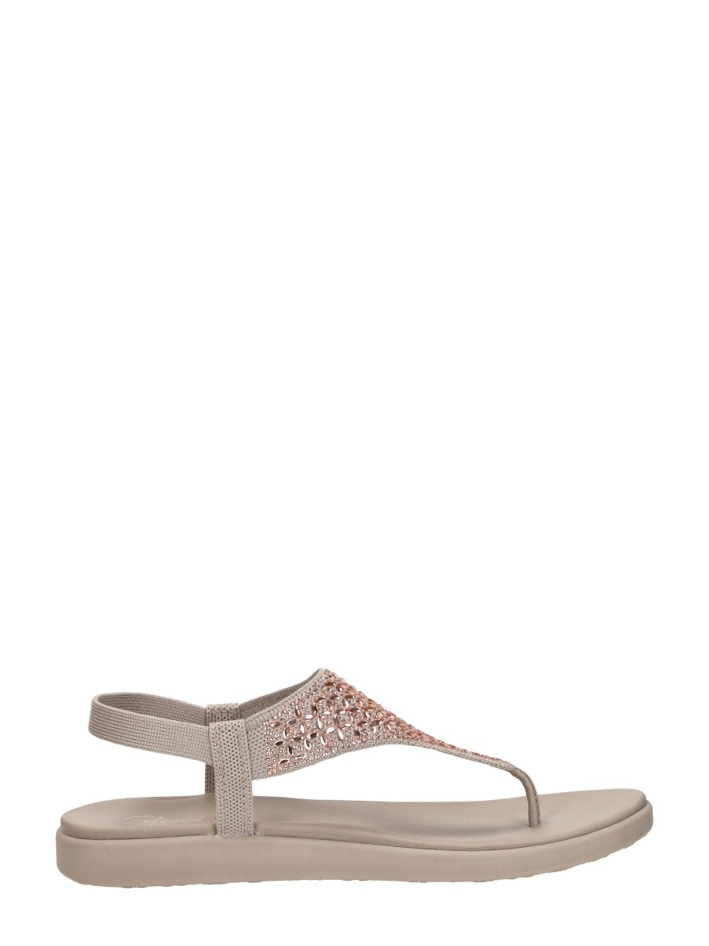 SKECHERS Teenslipper 'Meditation Luxe' in Grijs