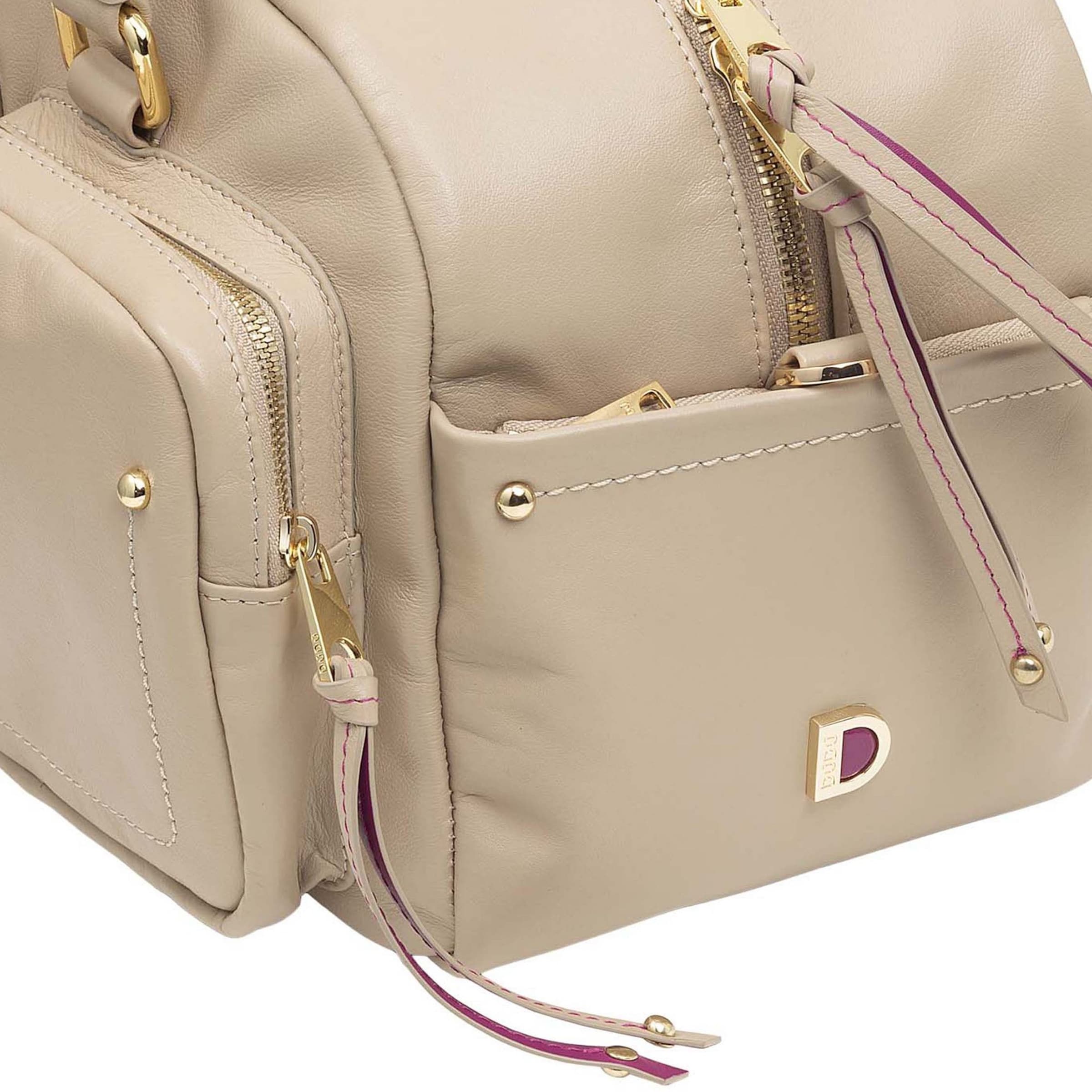 DuDu Schultertasche in Beige