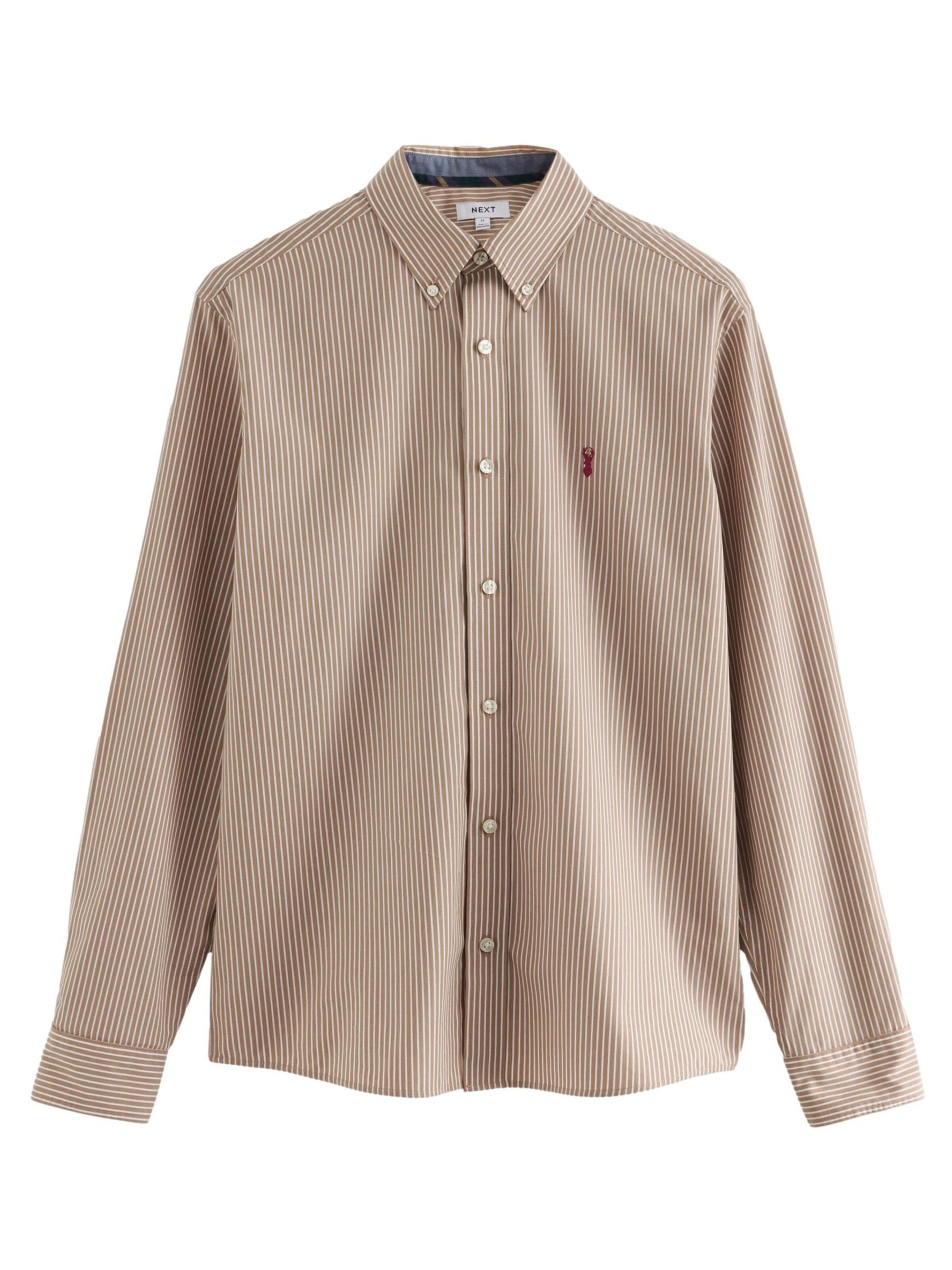 Next Regular fit Srajca | bež barva: sprednja stran