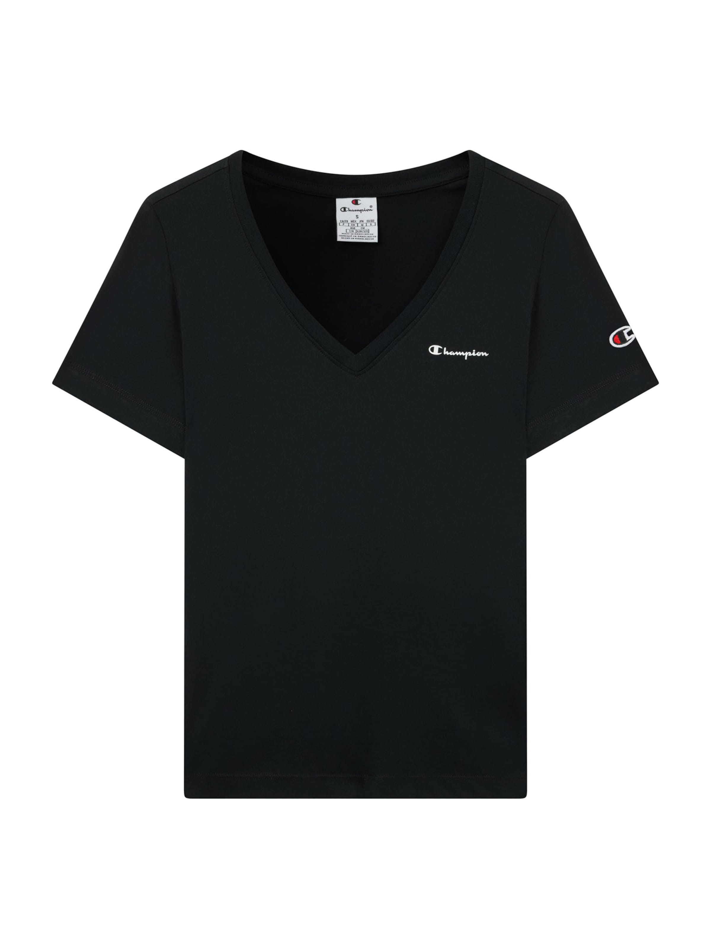 Champion Authentic Athletic Apparel - Camisa em preto: frente