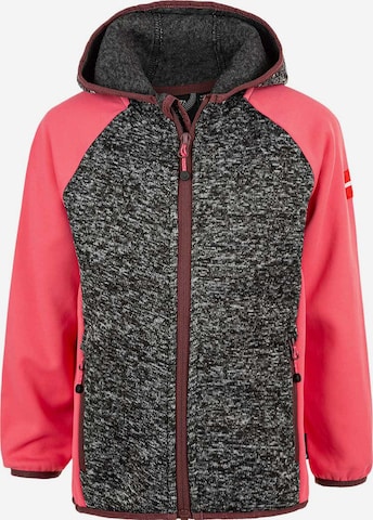 ZigZag Fleece Jacket in Grey: front