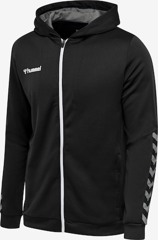 Hummel Sportsweatjacke in Schwarz