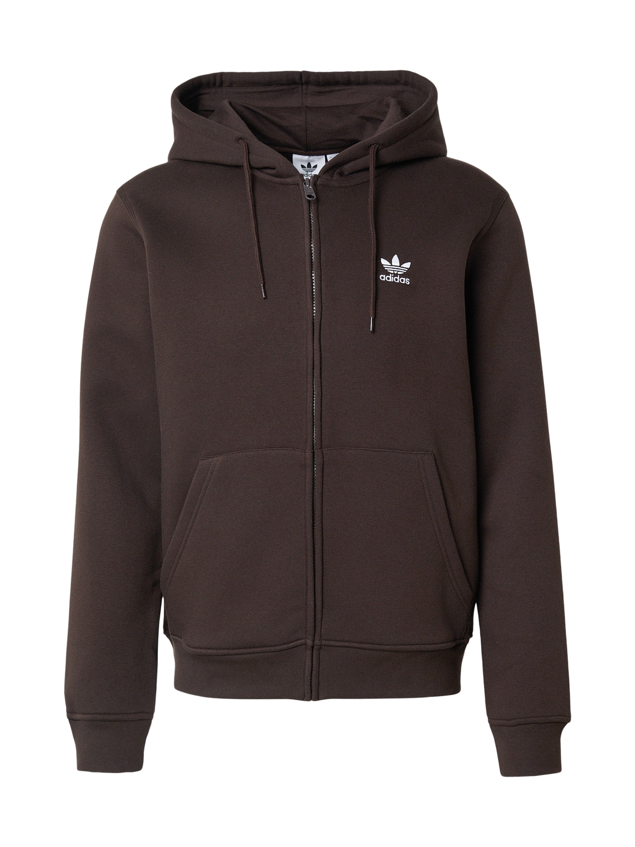 ADIDAS ORIGINALS Bluza rozpinana 'ESS' w kolorze brązowy: przód