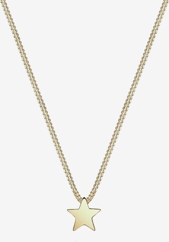 ELLI PREMIUM Ketting 'Astro' in Goud: voorkant