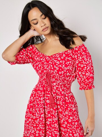 Apricot Dress ' ' in Red