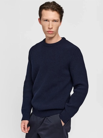 SANVT Sweater 'The Heavy Merino Sweater' in Blue: front