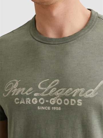 Maglietta 'T-shirt in jersey with rugged artwork on the chest' di PME Legend in verde