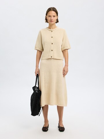 Jupe SELECTED FEMME en beige
