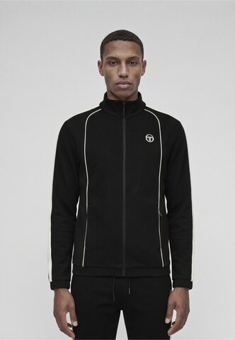 Completo per l'allenamento di Sergio Tacchini in nero: frontale