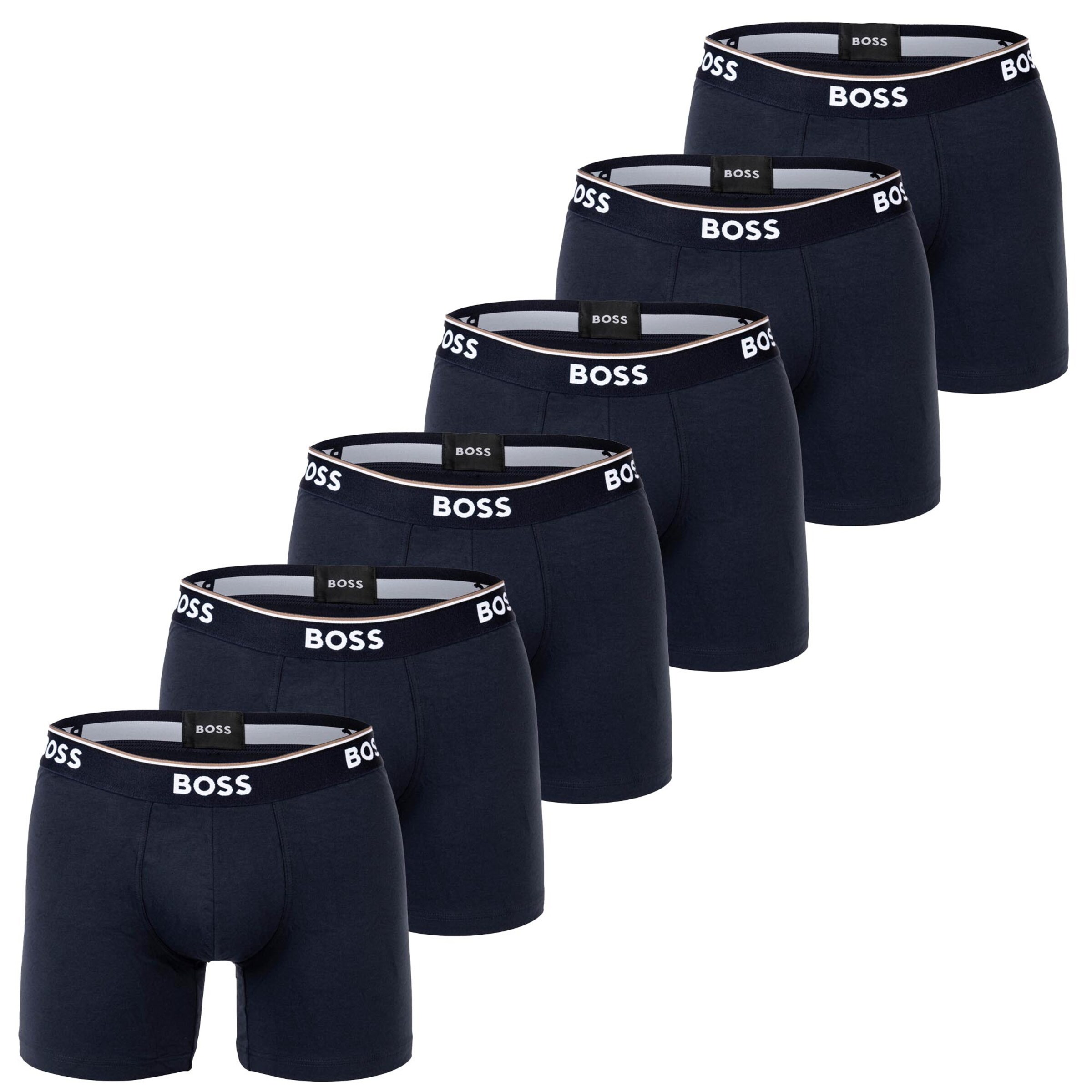 BOSS - Calzoncillo boxer en azul: frente