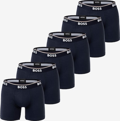 BOSS Boxers en bleu foncé / blanc, Vue avec produit