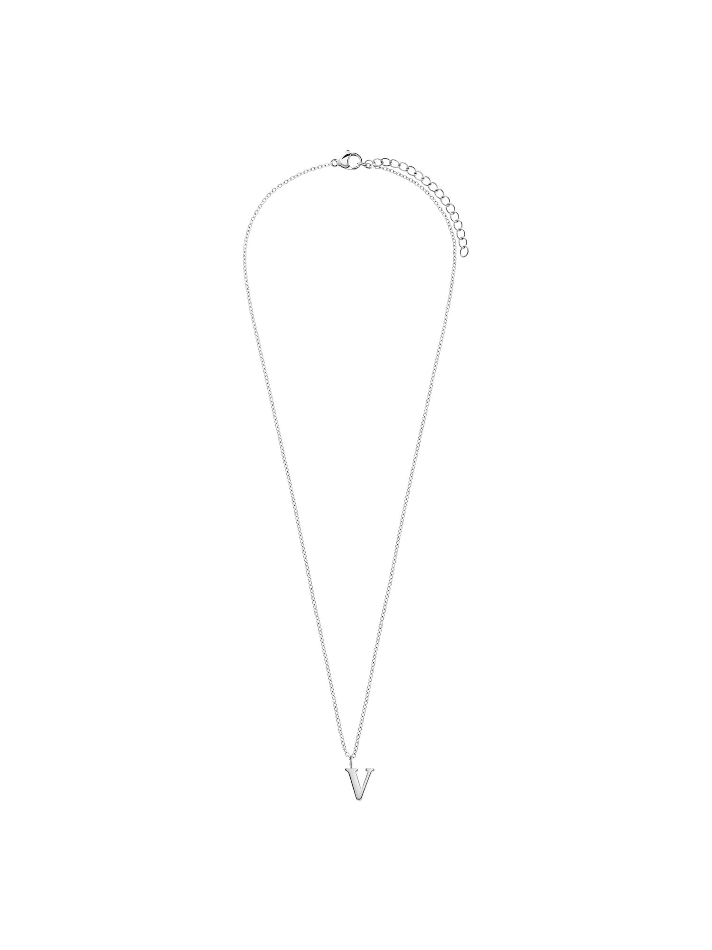 Lucardi Necklace 'Basic ' in Silver: front