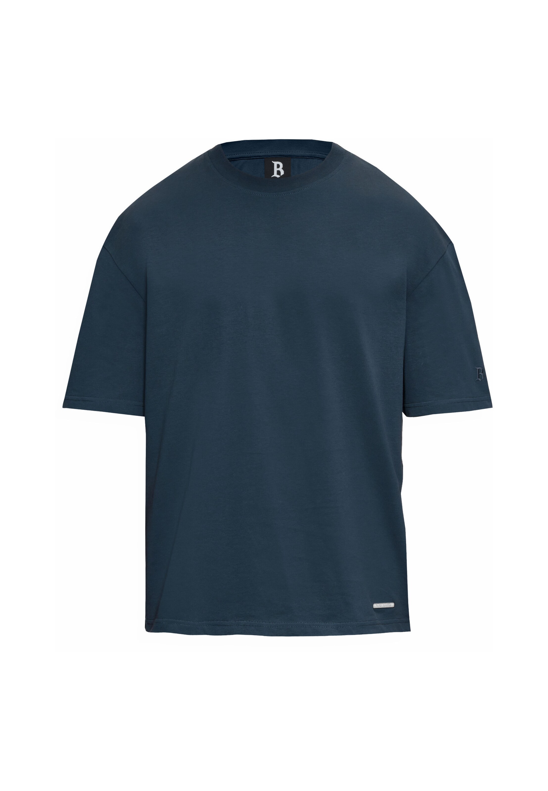 T-Shirt Dropsize en bleu : devant