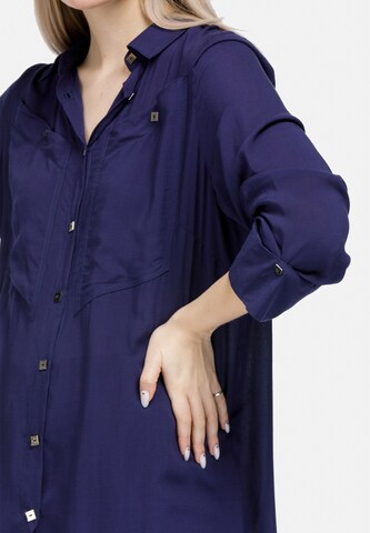 HELMIDGE Bluse in Blau