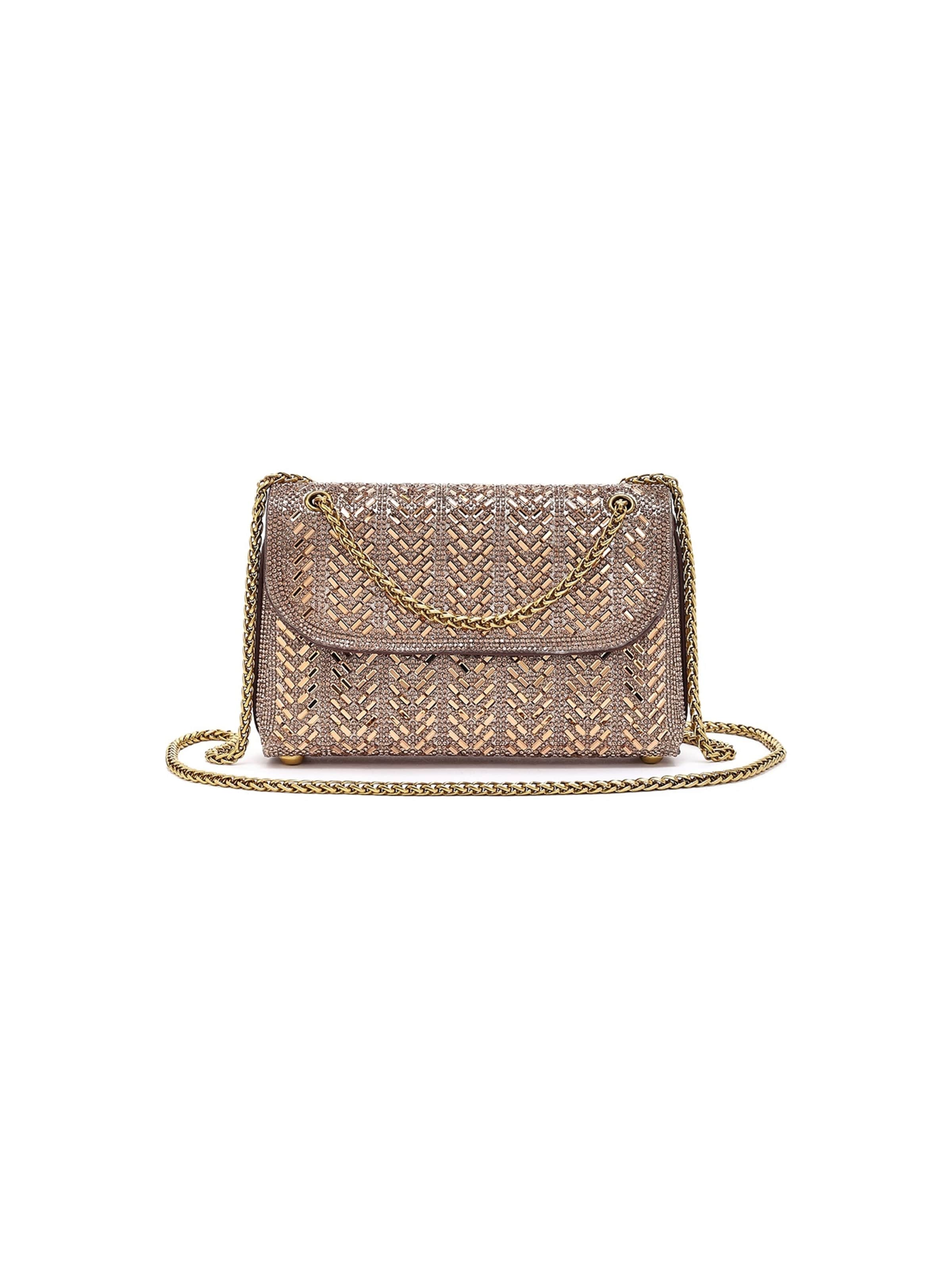 Pochette Derimod en bronze : devant