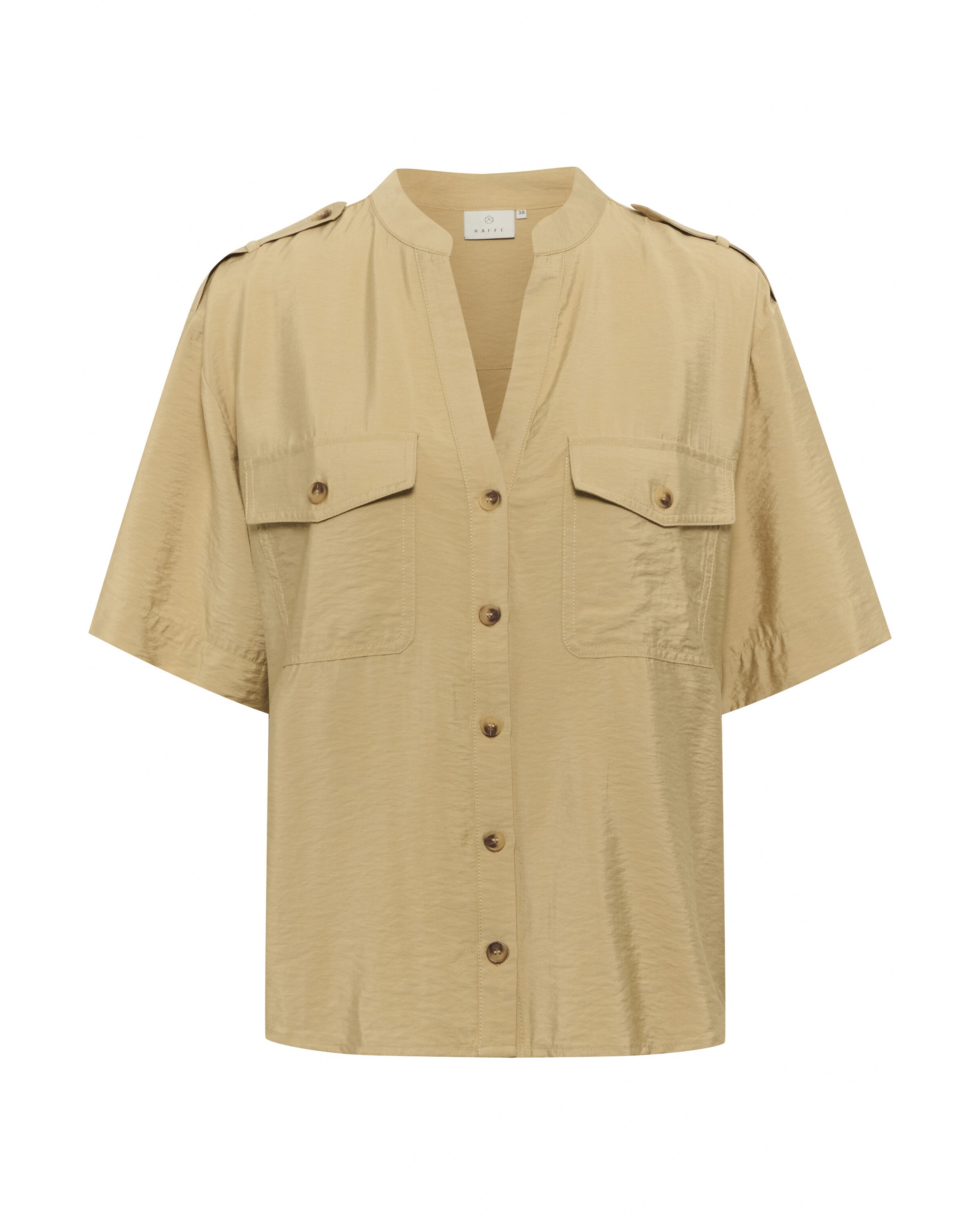 T-shirt 'Florence' Kaffe en beige : devant