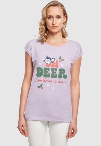 Maglietta 'Oh Deer' di ABSOLUTE CULT in lilla: frontale