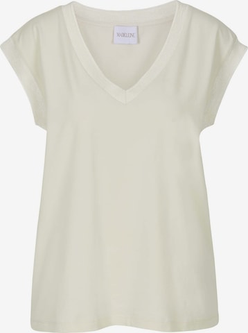 T-shirt MADELEINE en blanc : devant