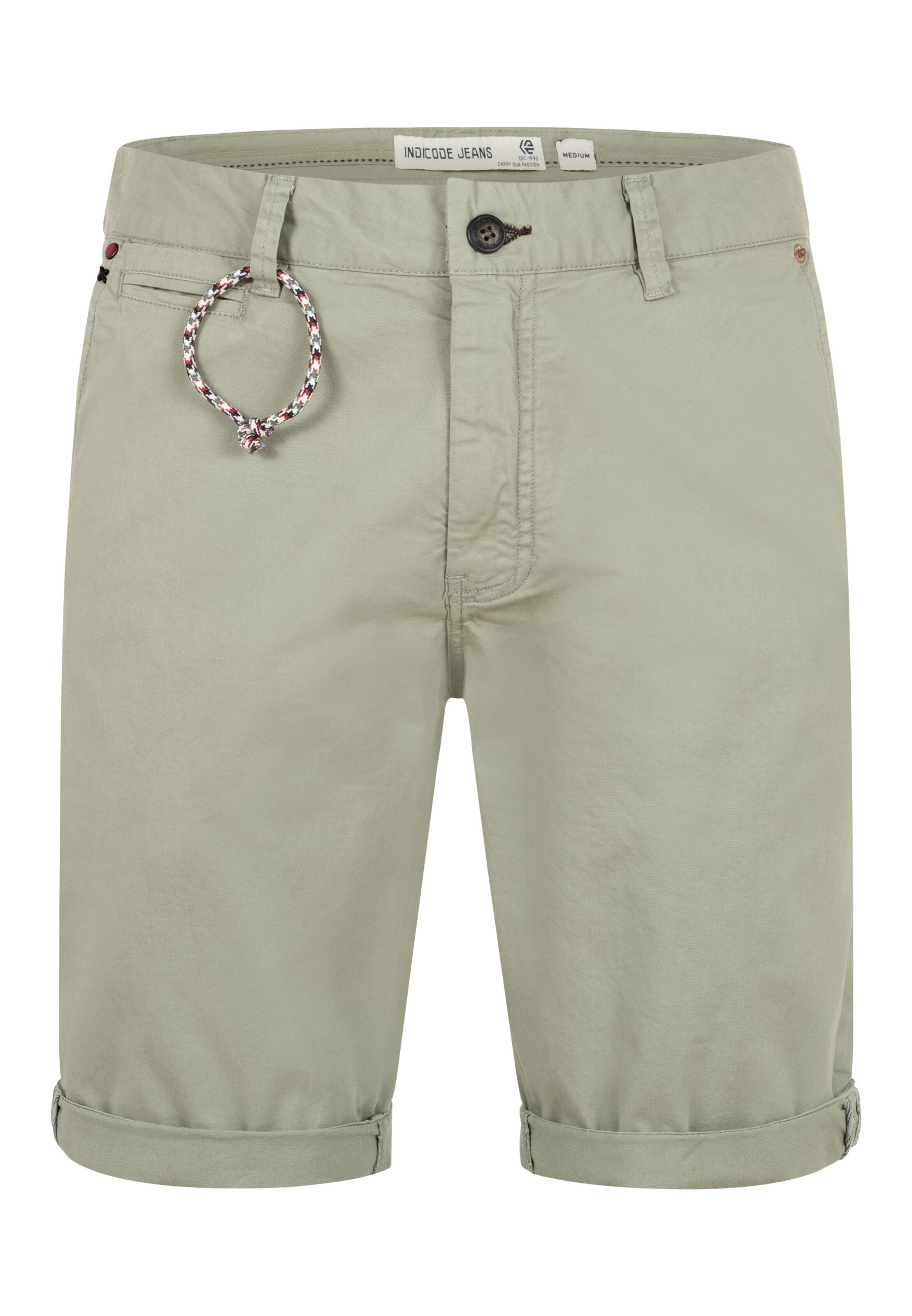 INDICODE JEANS Chino 'Canvo' in Groen: voorkant