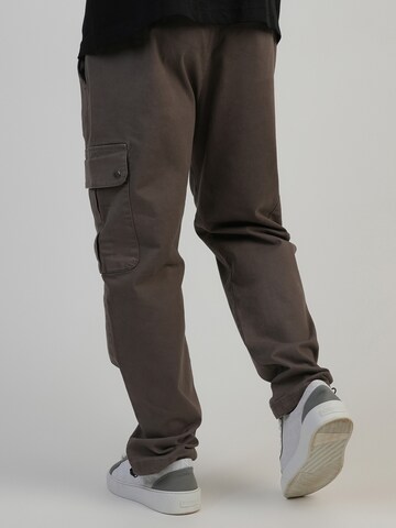 Loosefit Pantalon cargo SikSilk en marron