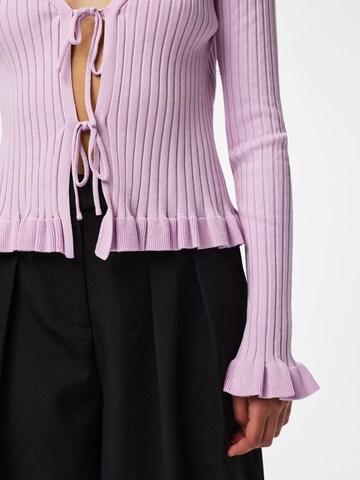 PIECES Gebreid vest 'PCRagnhild' in Lila