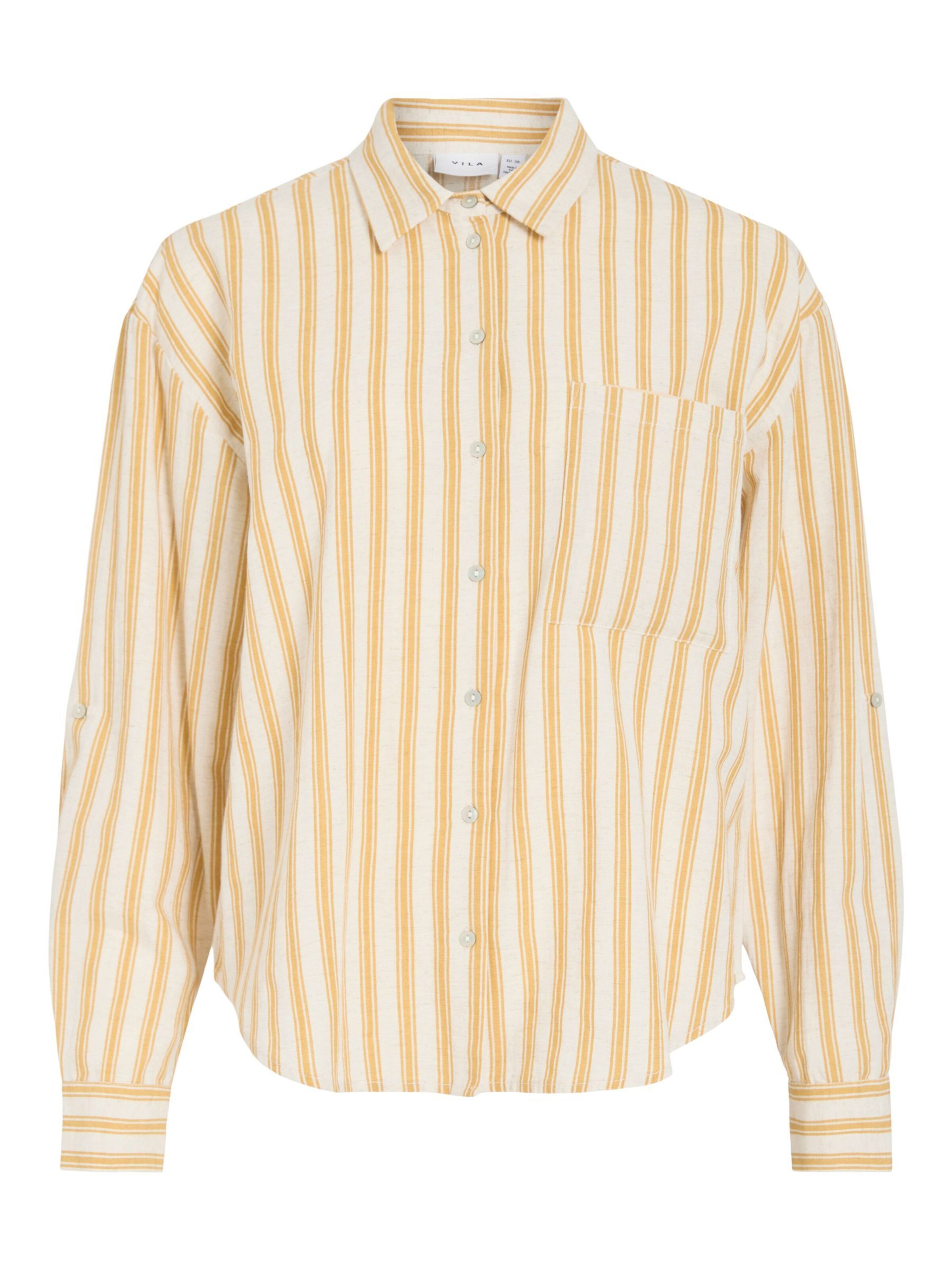VILA Blouse in Geel: voorkant