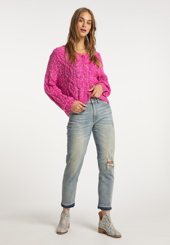 IZIA Cardigan i pink