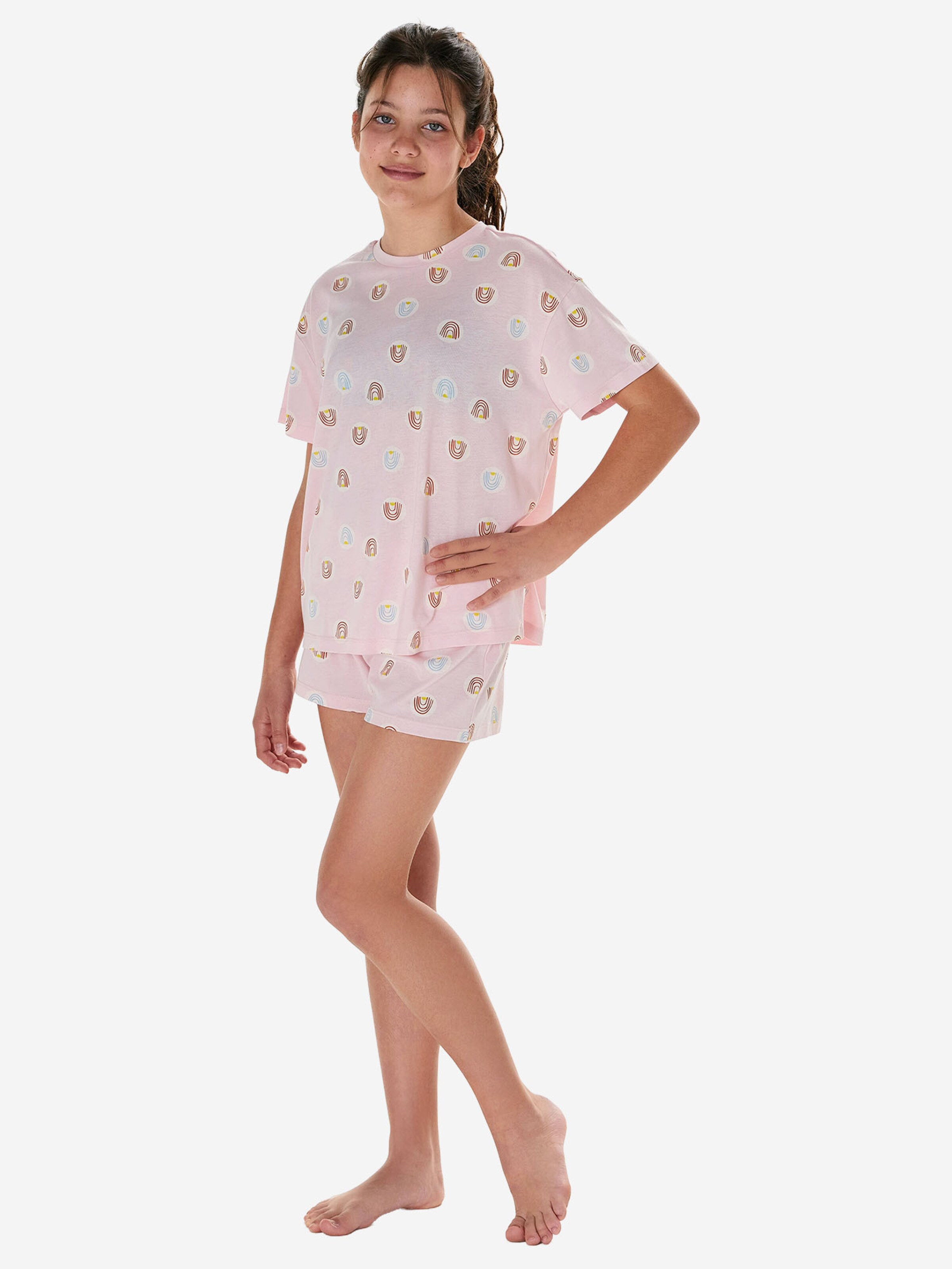 SCHIESSER Nachtkledij ' Nightwear ' in Roze: voorkant