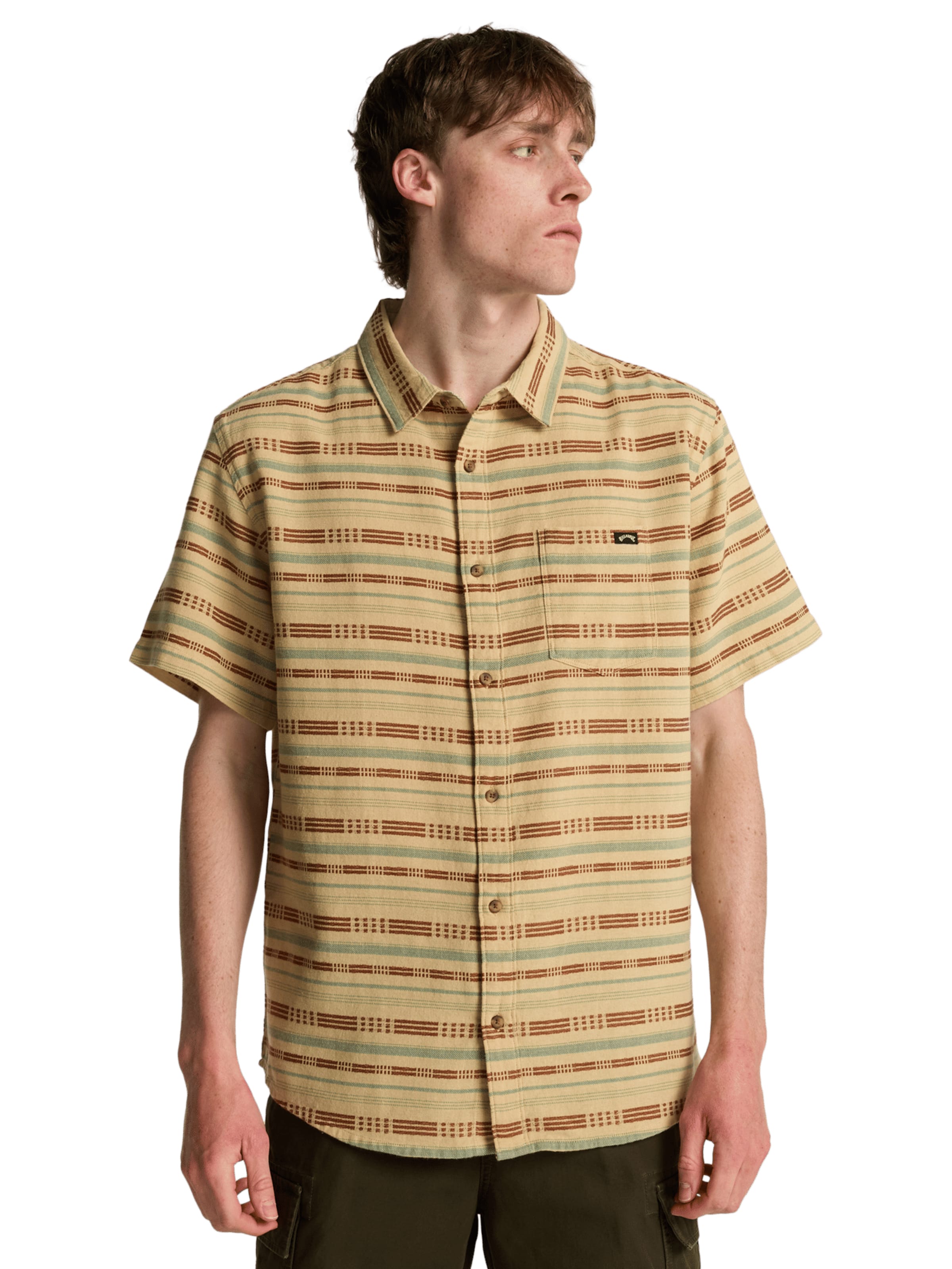 BILLABONG Regular Fit Hemd 'Sundays' in Beige: Vorderseite