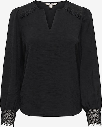 ONLY Bluse 'ONLCERENA METTE' in Schwarz: Vorderseite