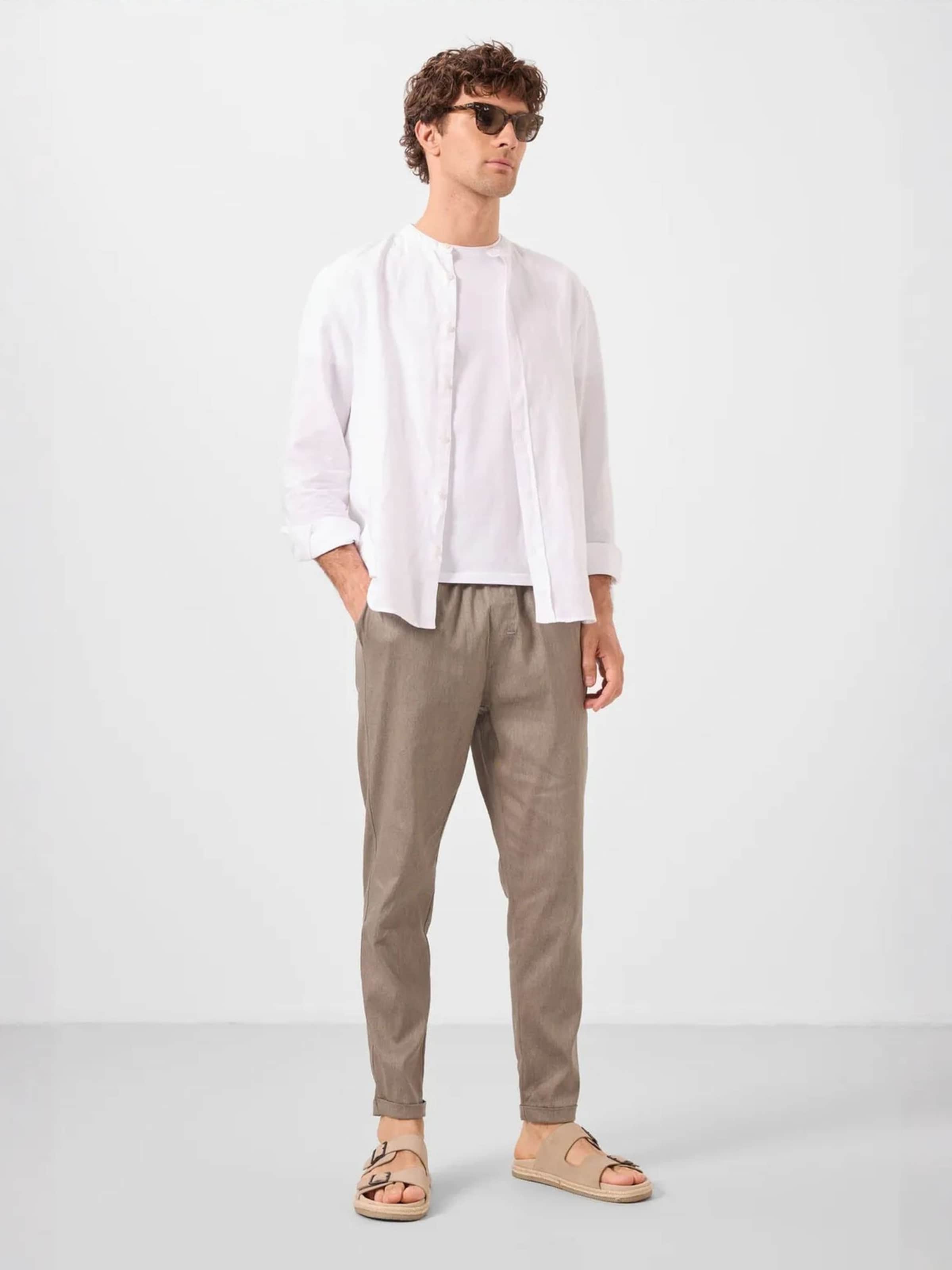 Tommy Life - Regular Calças chino em bege