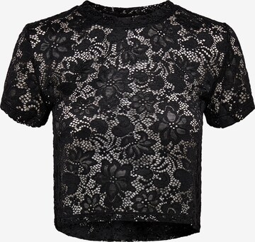 T-shirt 'ALBA' ONLY en noir : devant