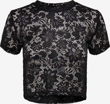 T-shirt 'ALBA' ONLY en noir : devant