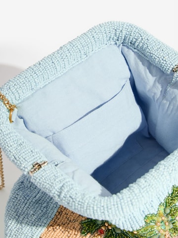 love & roses - Bolso de noche en azul