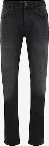 juoda WE Fashion Prigludęs Džinsai: priekis